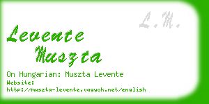 levente muszta business card